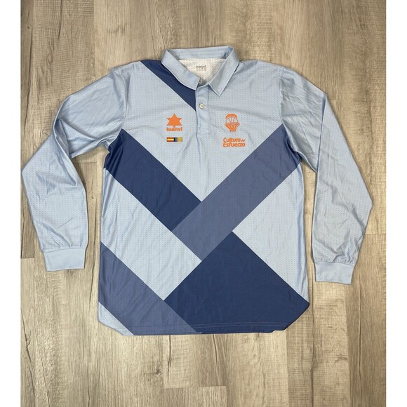 Luanvi Other - LUANVI VALENCIA BASKETBALL JERSEYSIZE 2XL Blue Orange Cultura De Esfuerzo T